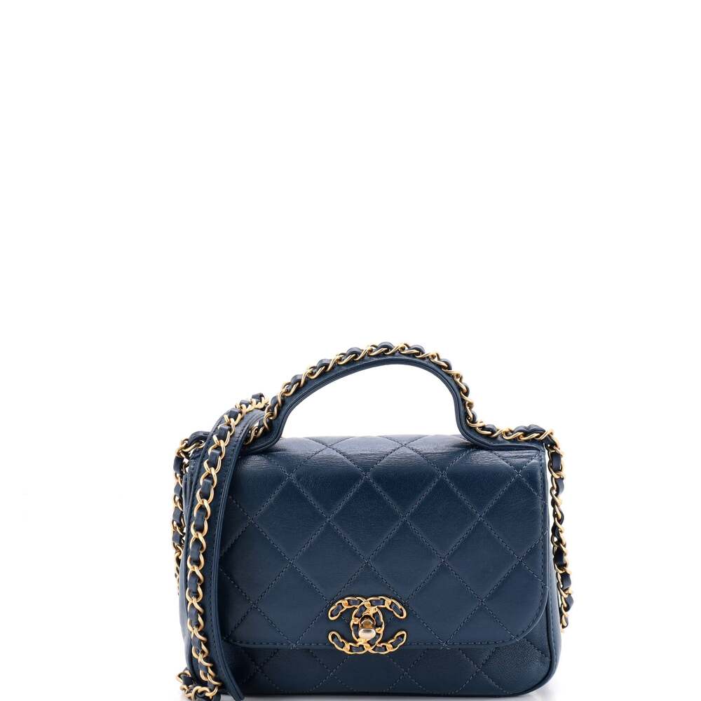Chanel Chain Infinity Top Handle Bag #335649C39B